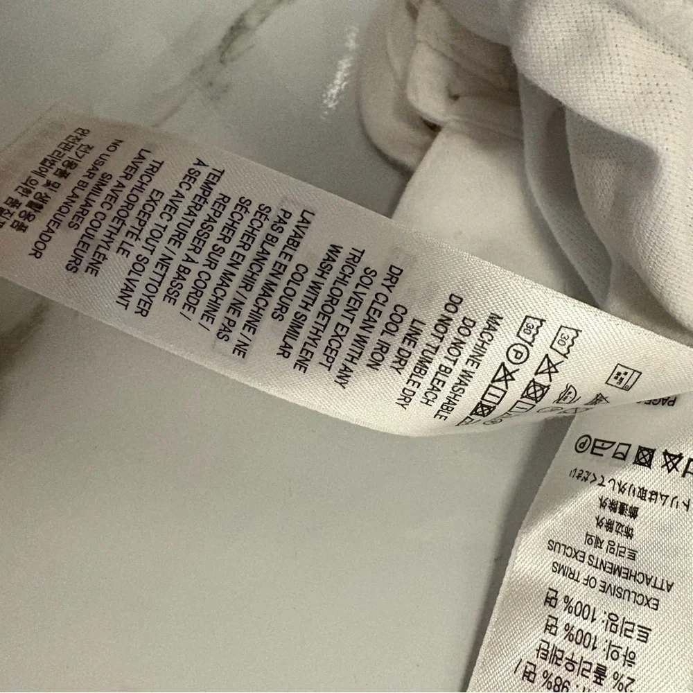 Burberry White and Tan Striped Kids Dress - Picture 9 of 9